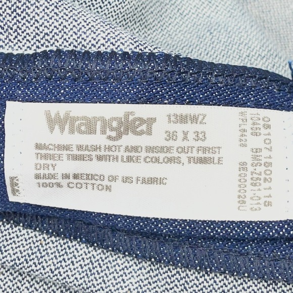 Wrangler Jeans 13MWZ Mens 36x33 Cowboy Cut Rigid Denim NWT Rodeo Ranchwear Work - Picture 6 of 10